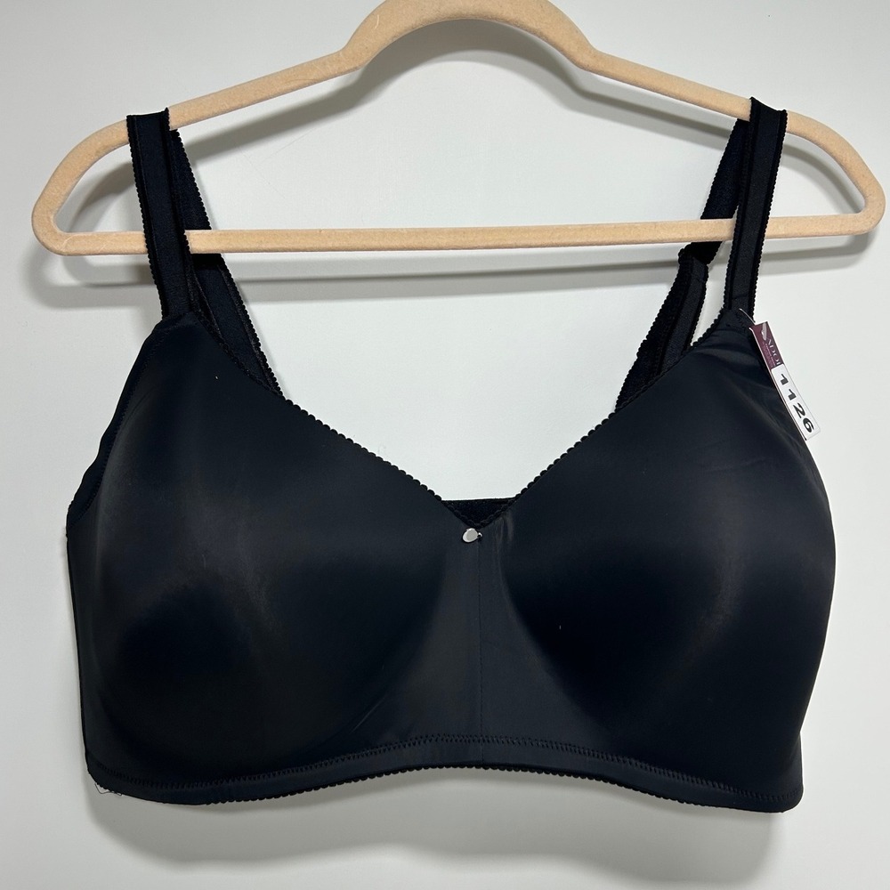 Adore Me Jet Black Demi Bra 42DDD Full Coverage Microfiber Unlined BR-12879-DEM